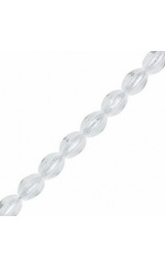 Czech Pinch beads 5x3mm Crystal 00030